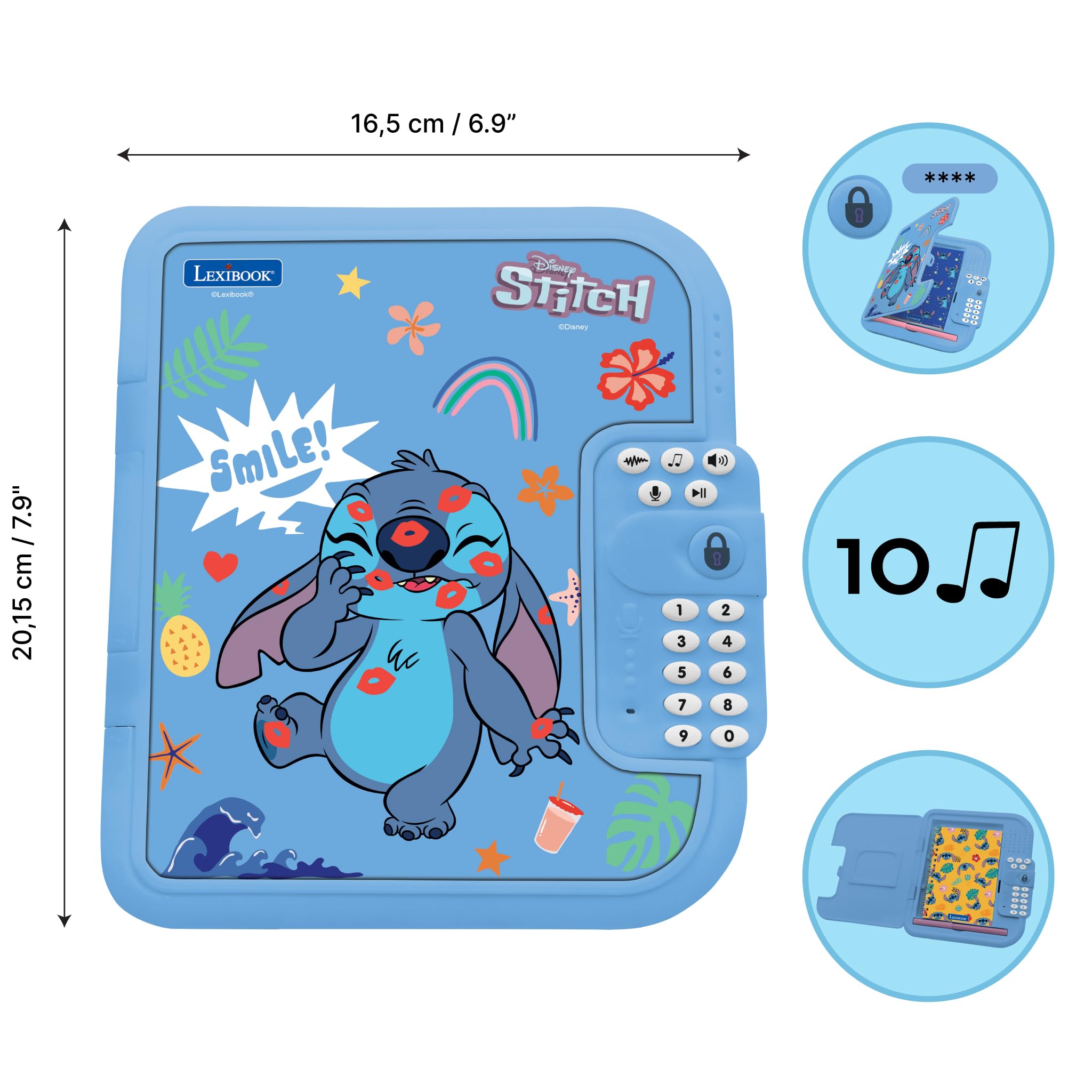 Amazon.com: Lexibook, Stitch Electronic Diary, SD50D | Pen